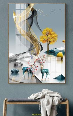 Ảnh gốc File tranh hiện đại treo tường HD79293 (độ nét cao) in mica