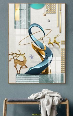 File gốc in ấn File tranh hiện đại treo tường HD79323 độ phân giải cao