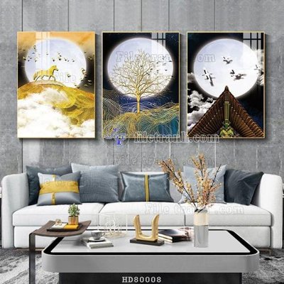 Tải file gốc File tranh hiện đại pha lê gương HD80008 (bản PSD) gốc