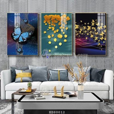 File PSD File tranh hiện đại pha lê gương HD80012 (bản gốc) cho nhà in