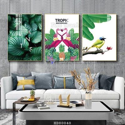 File in ấn File tranh hiện đại pha lê gương HD80040 (bản gốc) chất lượng cao