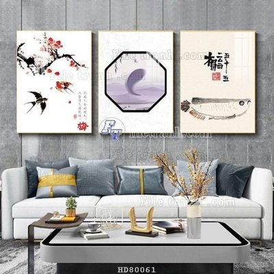 File tranh File tranh hiện đại pha lê gương HD80061 (file gốc) chủ đề phong thủy