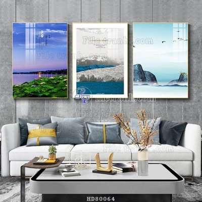 File in mica File tranh hiện đại pha lê gương HD80064 (bản gốc) siêu trong