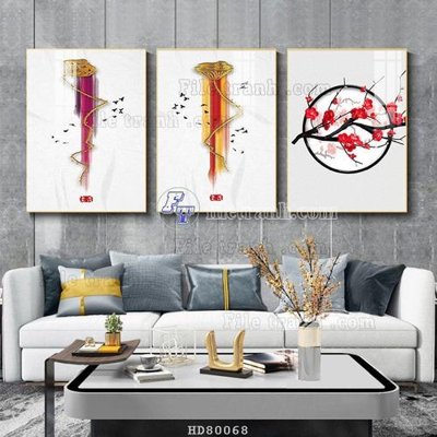 Chi tiết file ảnh File tranh hiện đại pha lê gương HD80068 sắc nét