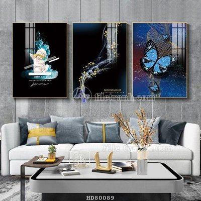 File gốc File tranh hiện đại pha lê gương HD80089 (thiết kế) cho in ấn