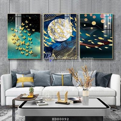 File gốc File tranh hiện đại pha lê gương HD80092 (bản quyền) cho in ấn