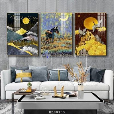 File tranh quảng cáo File tranh hiện đại pha lê gương HD80153 (file gốc) chuyên nghiệp