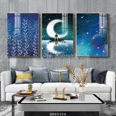 File PSD File tranh hiện đại pha lê gương HD80154 (chất lượng in ấn)