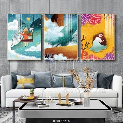 Ảnh gốc File tranh hiện đại pha lê gương HD80156 (nét căng) in mica