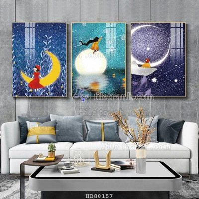 File gốc File tranh hiện đại pha lê gương HD80157 (ảnh chi tiết) để in trần