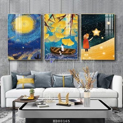 File PSD File tranh hiện đại pha lê gương HD80165 (gốc) cho designer