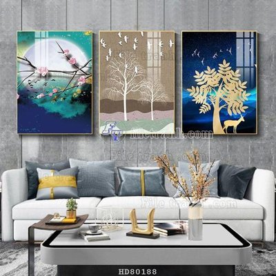 File gốc File tranh hiện đại pha lê gương HD80188 (in 3D) nghệ thuật