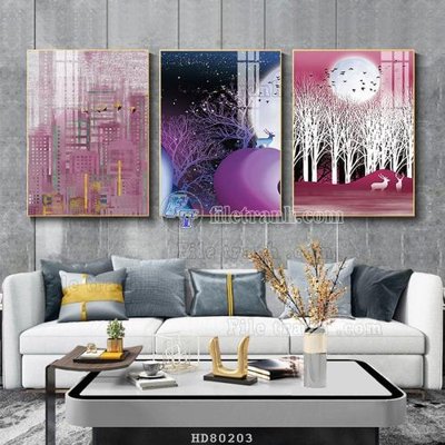 File tranh in mica File tranh hiện đại pha lê gương HD80203 (độ phân giải cao)