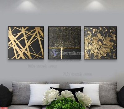 File gốc File tranh bộ hiện đại HD9002 (in lụa) cao cấp