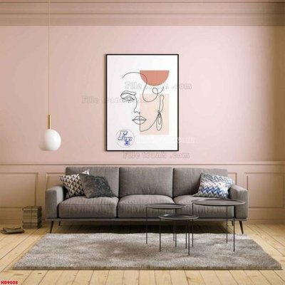 File in trần File tranh bộ hiện đại HD9008 (bản gốc 3D) sống động