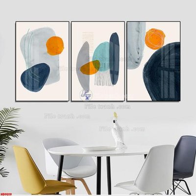 Tải file File tranh bộ hiện đại HD9019 (gốc) làm tranh trang trí