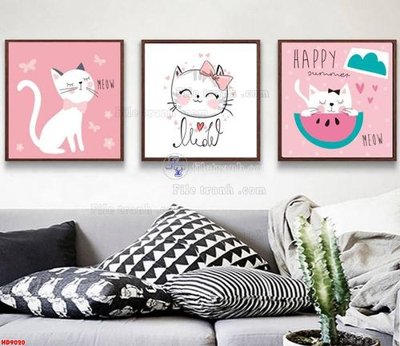 File gốc File tranh bộ hiện đại HD9020 (in 3D) cho trang trí