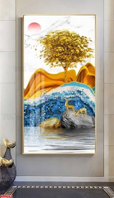 File gốc File tranh bộ hiện đại HD9065 (trang trí) phòng ngủ