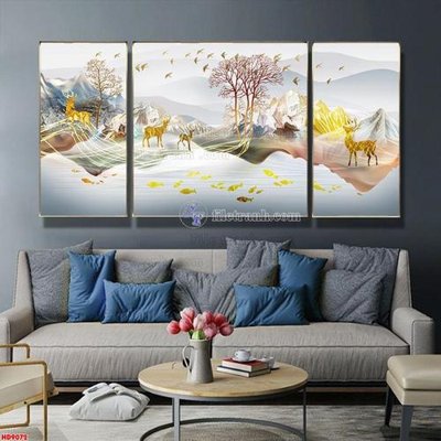 File tranh in trần File tranh bộ hiện đại HD9072 (ảnh gốc siêu nét)