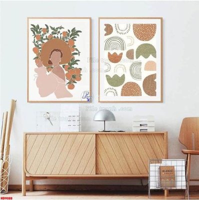 File in mica File tranh bộ hiện đại HD9088 (bản gốc) sắc sảo