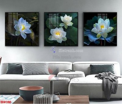 Ảnh gốc file in lụa File tranh bộ hiện đại HD9128 chi tiết