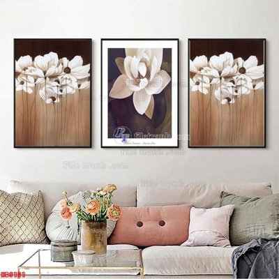 Download file gốc File tranh bộ hiện đại HD9151 (in lụa) cao cấp