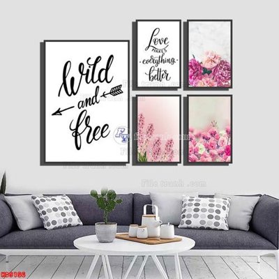 File ảnh File tranh bộ hiện đại HD9156 (gốc) cho trang trí nội thất