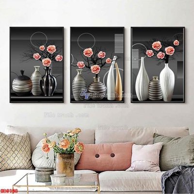 File in ấn File tranh bộ hiện đại HD9168 (bản gốc) sắc nét