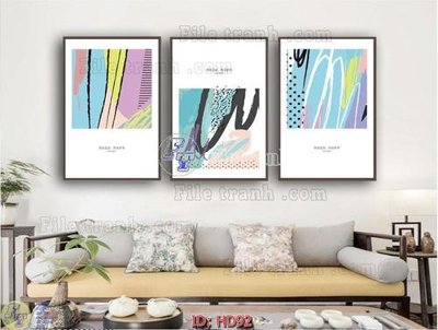 File gốc File tranh hiện đại HD92 (chủ đề hiện đại) trang trí