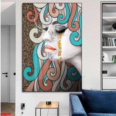 File PSD File tranh bộ hiện đại HD9216 (gốc) tách lớp chi tiết