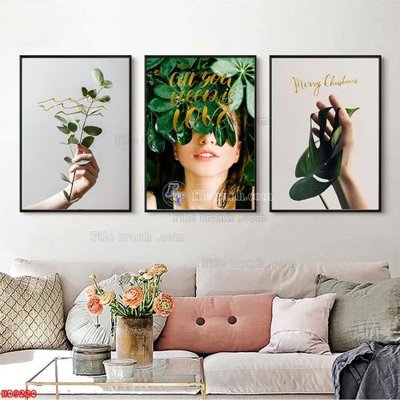 File gốc File tranh bộ hiện đại HD9220 (dành cho trang trí nội thất)