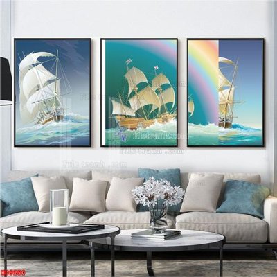 Chi tiết file gốc File tranh bộ hiện đại HD9250 (cho in tráng gương)