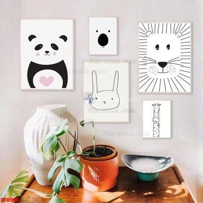 File tranh File tranh bộ hiện đại HD9263 (gốc) chủ đề trẻ em