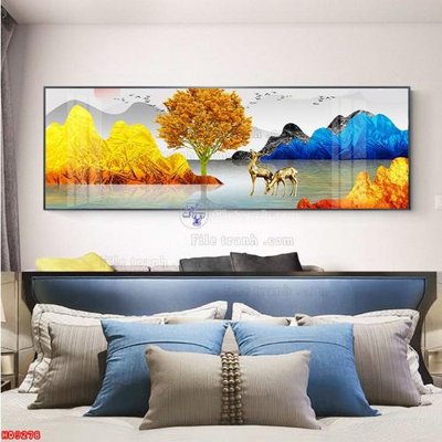 File ảnh File tranh bộ hiện đại HD9278 (gốc) in Hiflex