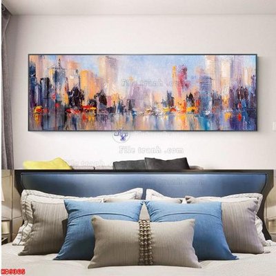 File ảnh File tranh bộ hiện đại HD9365 (gốc) in biển hiệu