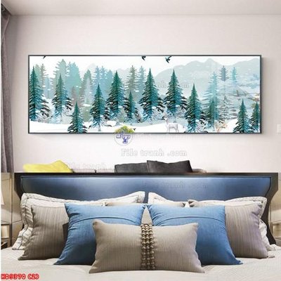 File in trần File tranh bộ hiện đại HD9370 (bản gốc) hoa văn