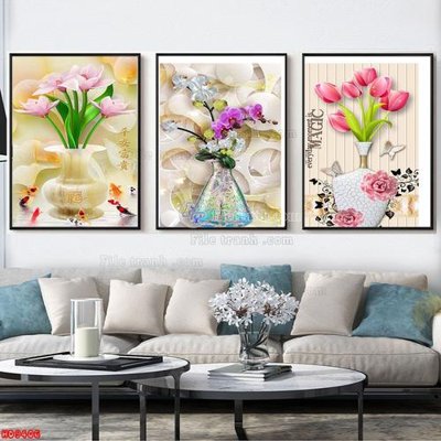 File ảnh File tranh bộ hiện đại HD9406 (gốc) in biển hiệu