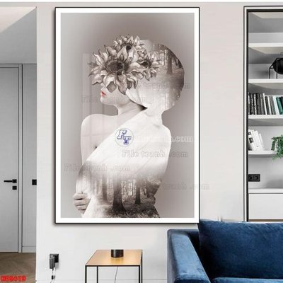 File gốc File tranh bộ hiện đại HD9419 (ảnh chi tiết) để in lụa