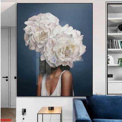 Download file gốc File tranh bộ hiện đại HD9424 (in lụa) hoa lá