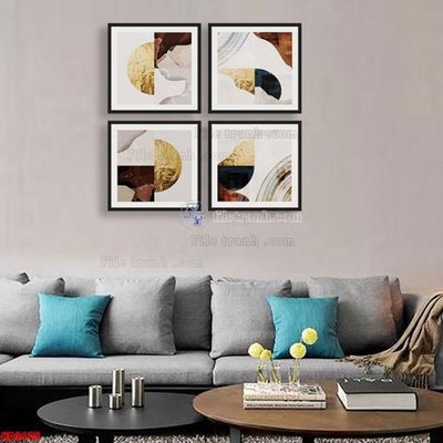 File PSD File tranh bộ hiện đại HD9479 (chất lượng in ấn)