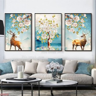 Tải file File tranh bộ hiện đại HD9543 (PSD) cho in tranh kính