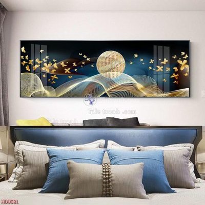 Ảnh gốc File tranh bộ hiện đại HD9581 (độ nét cao) in tráng gương