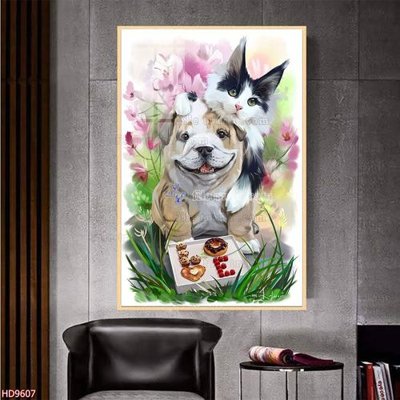 File gốc File tranh bộ hiện đại HD9607 (in mica) làm bảng hiệu