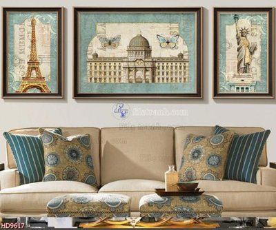 Download file ảnh gốc File tranh bộ hiện đại HD9617 để in ấn