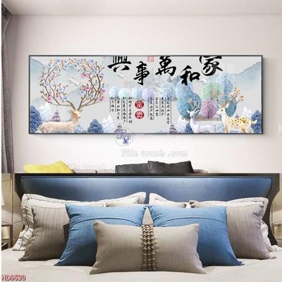 File gốc File tranh bộ hiện đại HD9630 (in ấn) không giới hạn