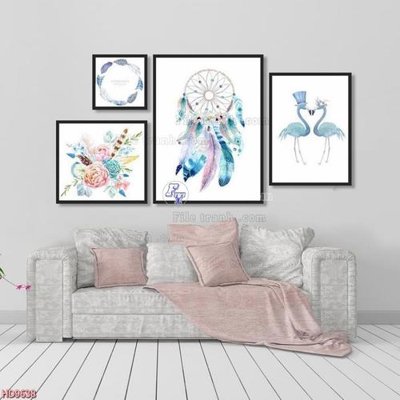 Tải file File tranh bộ hiện đại HD9638 (ảnh gốc) in gạch 3D