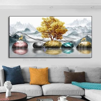 File tranh gốc File tranh bộ hiện đại HD9673 chủ đề hiện đại