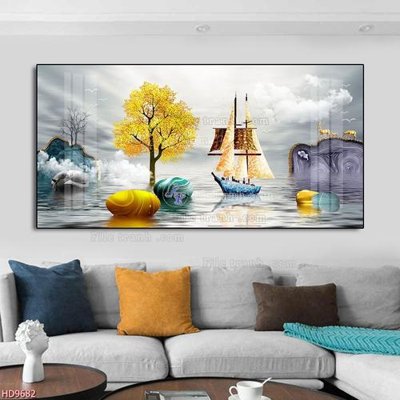 File gốc File tranh bộ hiện đại HD9682 (bản quyền) cho in ấn