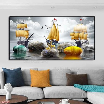 File gốc in mica File tranh bộ hiện đại HD9708 chất lượng