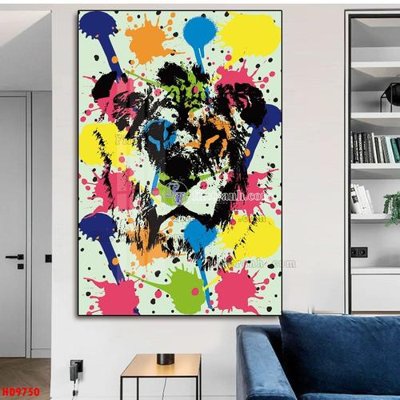 File gốc File tranh bộ hiện đại HD9750 (in tráng gương) nghệ thuật